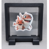 Haaien - Vierkante Zwarte Display 9x9 met duo dieren sticker