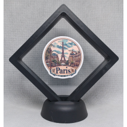 Paris - Zwarte Display 9x9 met steden sticker