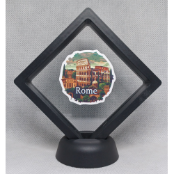 Rome - Zwarte Display 9x9 met steden sticker