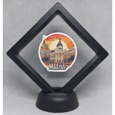 Madrid - Zwarte Display 9x9 met steden sticker