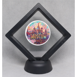 Moscow - Zwarte Display 9x9 met steden sticker