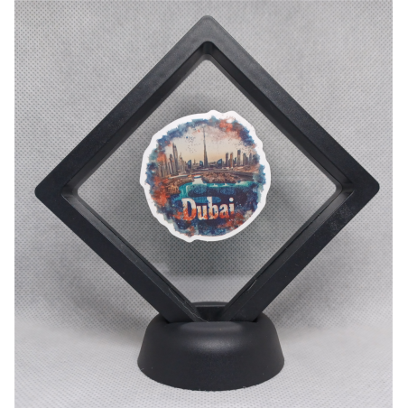 Dubai - Zwarte Display 9x9 met steden sticker