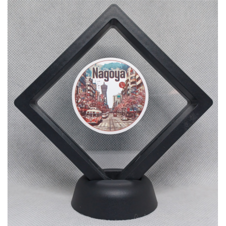 Nagoya - Zwarte Display 9x9 met steden sticker