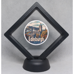 Edinburgh - Zwarte Display 9x9 met steden sticker