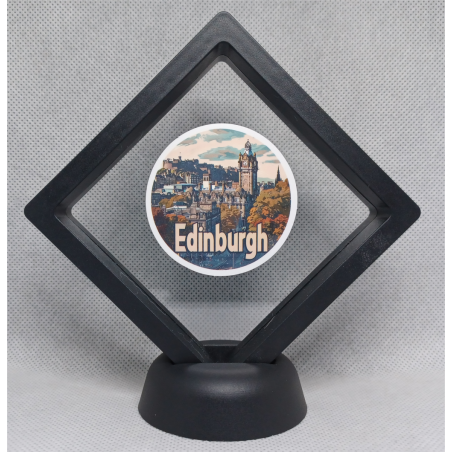 Edinburgh - Zwarte Display 9x9 met steden sticker