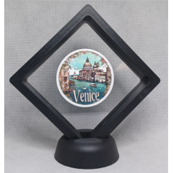 Venice - Zwarte Display 9x9 met steden sticker