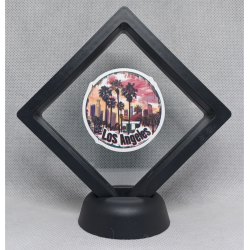 Los Angeles - Zwarte Display 9x9 met steden sticker