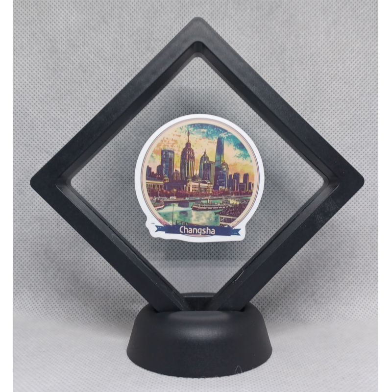 Changsha - Zwarte Display 9x9 met steden sticker