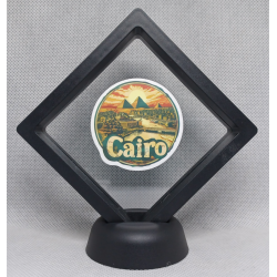 Cairo - Zwarte Display 9x9 met steden sticker