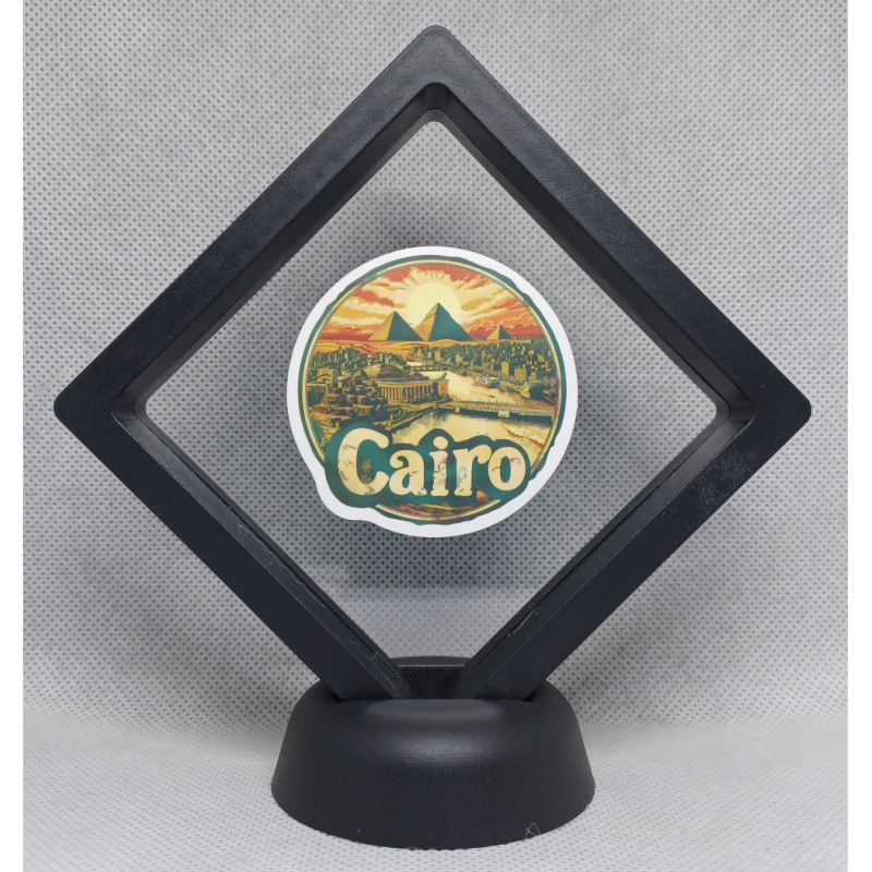 Cairo - Zwarte Display 9x9 met steden sticker