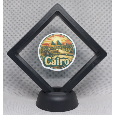 Cairo - Zwarte Display 9x9 met steden sticker