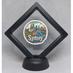 Sydney - Zwarte Display 9x9 met steden sticker