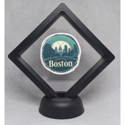 Boston - Zwarte Display 9x9 met steden sticker