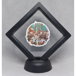 Algiers - Zwarte Display 9x9 met steden sticker