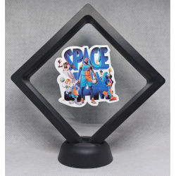 Space Jam Blauw - Zwarte Display 11x11 met Space Jam sticker