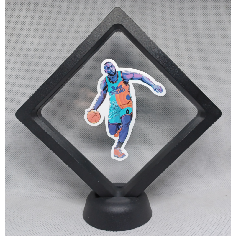 Michael Jordan Dribbelaar - Zwarte Display 11x11 met Space Jam sticker