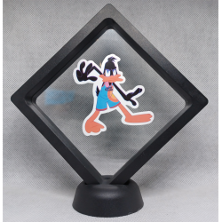 Daffy Duck De Hand - Zwarte Display 11x11 met Space Jam sticker