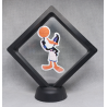 Daffy Duck Spin Bal - Zwarte Display 11x11 met Space Jam sticker