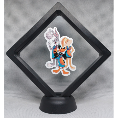 Space Jam Team 3 - Zwarte Display 11x11 met Space Jam sticker