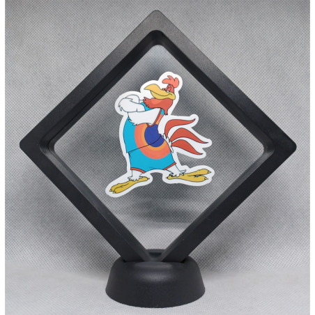 Foghorn Leghorn - Zwarte Display 11x11 met Space Jam sticker