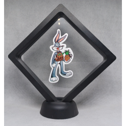 Bugs Bunny Ananas Granaat - Zwarte Display 11x11 met Space Jam sticker