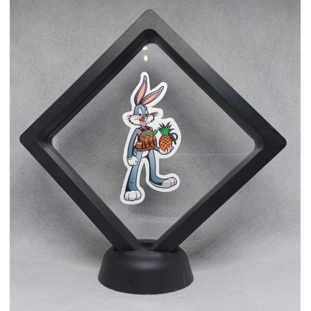 Bugs Bunny Ananas Granaat - Zwarte Display 11x11 met Space Jam sticker