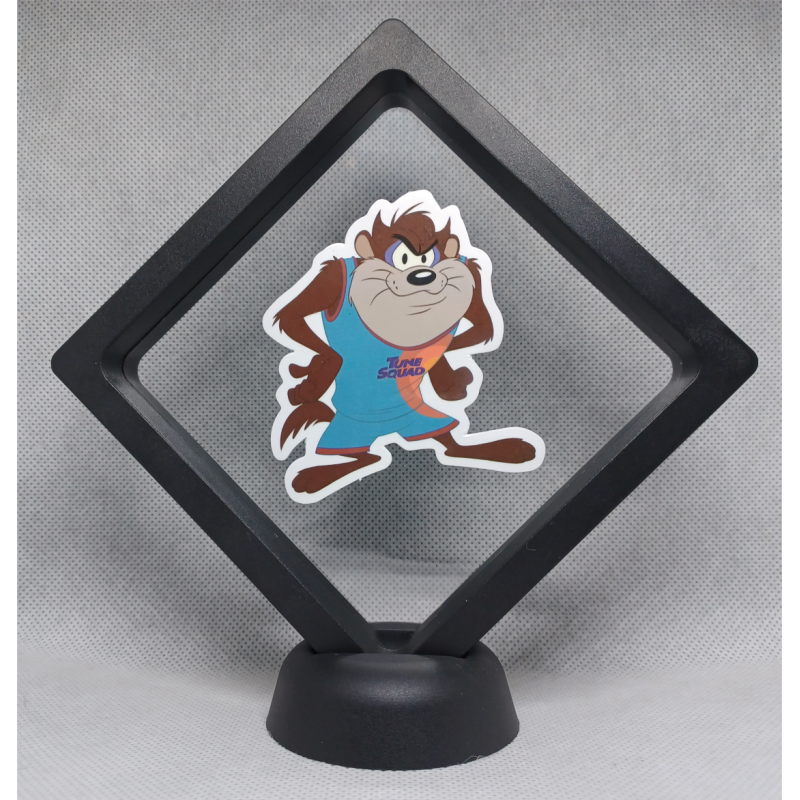 Taz - Zwarte Display 11x11 met Space Jam sticker