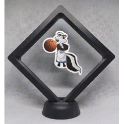 Pepé Le Pew Basketbal - Zwarte Display 11x11 met Space Jam sticker