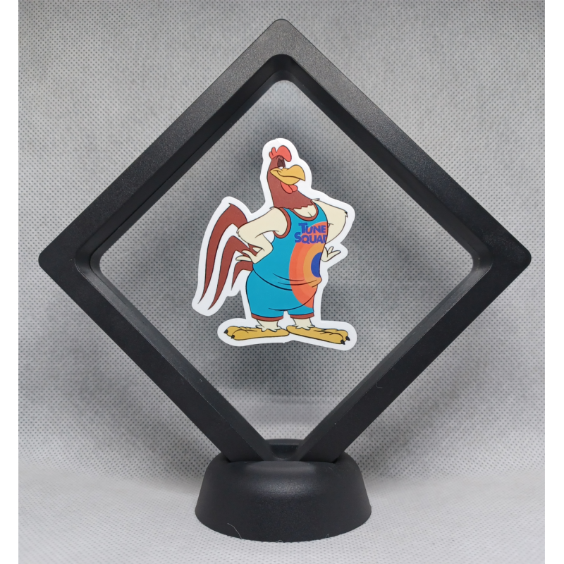 Foghorn Leghorn Tune Squad - Zwarte Display 11x11 met Space Jam sticker