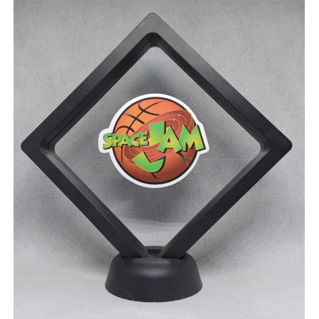 Space Jam Basketbal - Zwarte Display 11x11 met Space Jam sticker