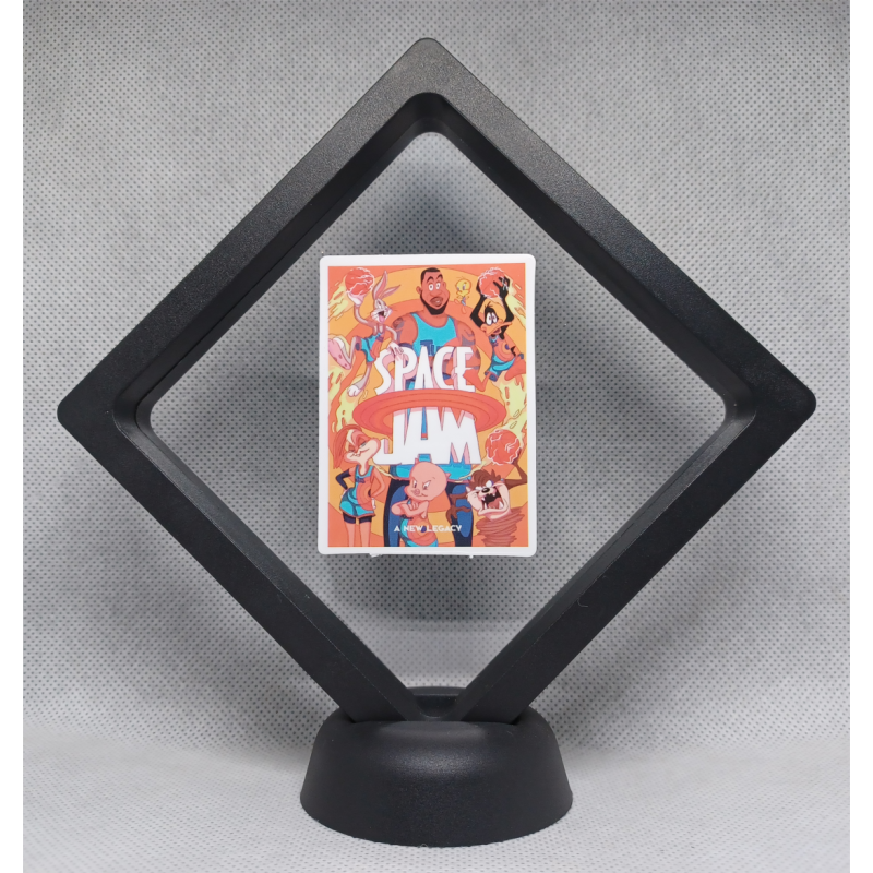 Space Jam Poster - Zwarte Display 11x11 met Space Jam sticker