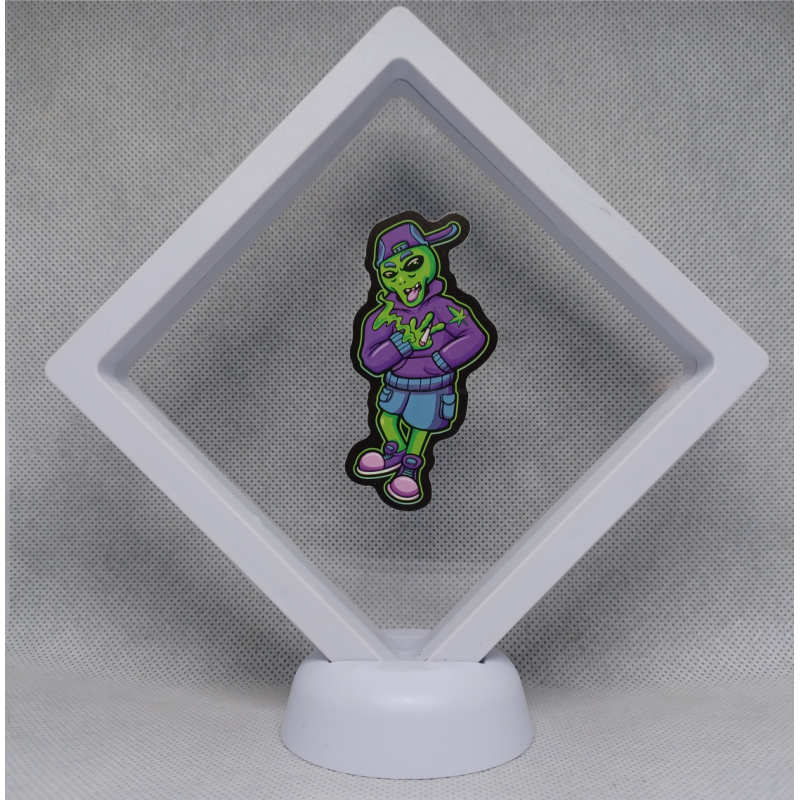 Alien Peace Smoker - Witte Display 11x11 met Smokers sticker