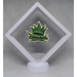 Cannabis Kroon - Witte Display 11x11 met Smokers sticker