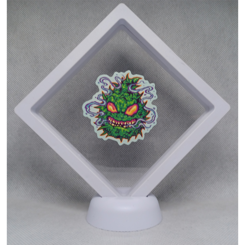 Cannabis Monster - Witte Display 11x11 met Smokers sticker