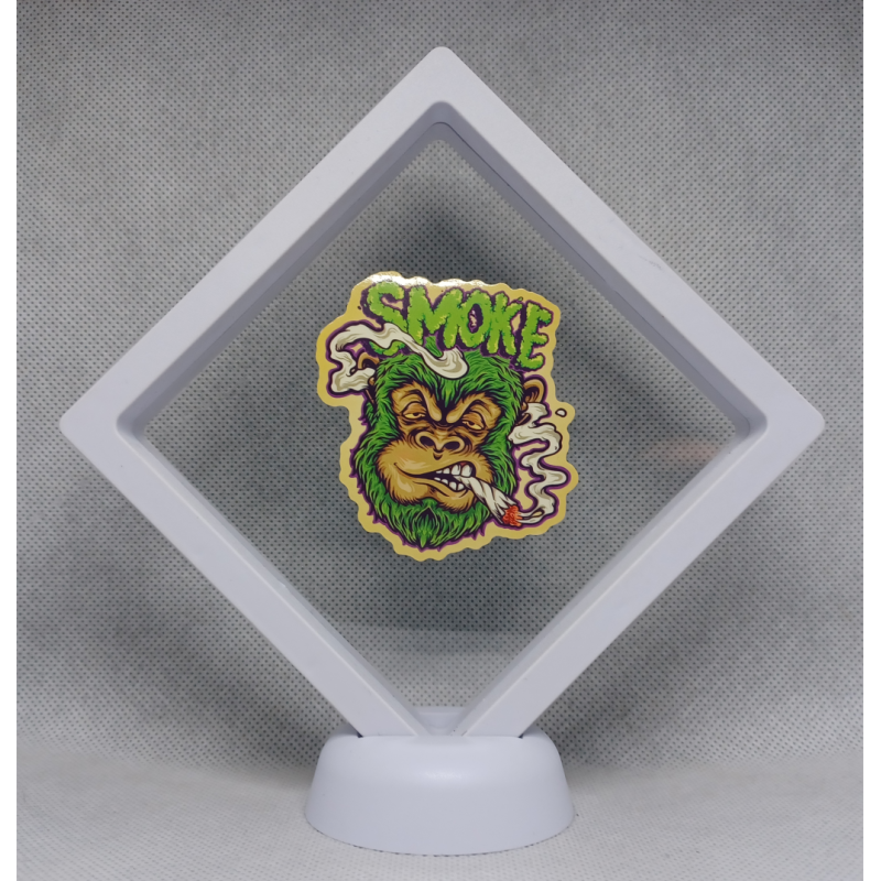 Smoke Gorilla - Witte Display 11x11 met Smokers sticker