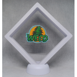 Weed - Witte Display 11x11 met Smokers sticker