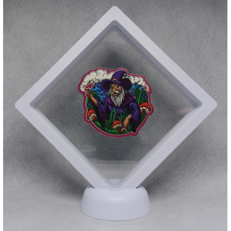 Paddo Wizard - Witte Display 11x11 met Smokers sticker