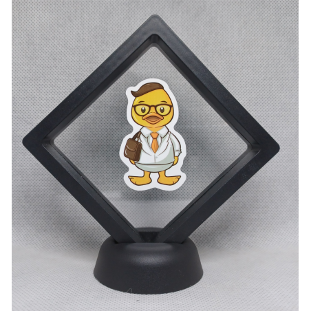 Nerdy Kapsel Eend - Zwarte Display 9x9 met badeend sticker