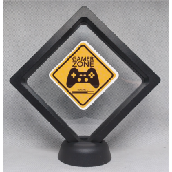 Gamer Zone - Zwarte Display 11x11 met gamers sticker