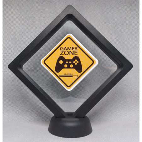 Gamer Zone - Zwarte Display 11x11 met gamers sticker