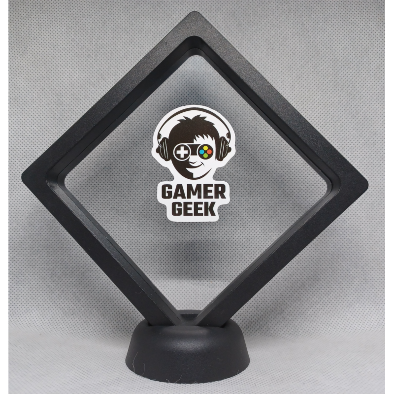 Gamer Geek - Zwarte Display 11x11 met gamers sticker