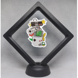 Nintendo Collectie  - Zwarte Display 11x11 met gamers sticker