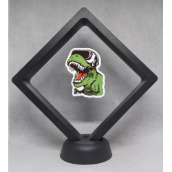 VR T-Rex - Zwarte Display 11x11 met gamers sticker