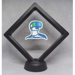 VR player - Zwarte Display 11x11 met gamers sticker