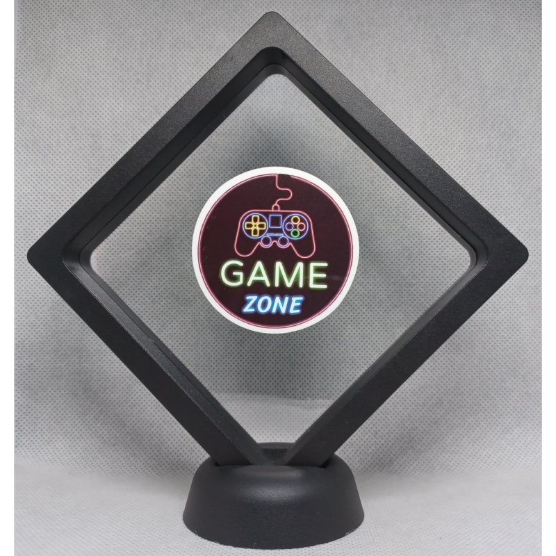 Game Zone - Zwarte Display 11x11 met gamers sticker