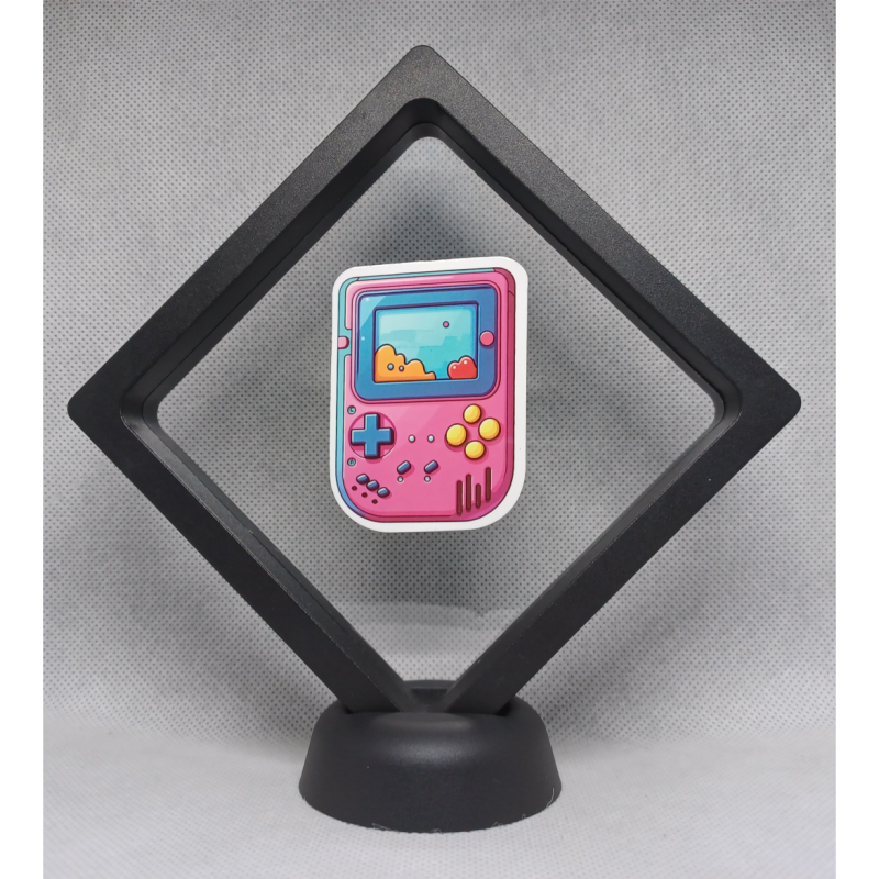 Roze Game - Zwarte Display 11x11 met gamers sticker