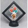 Beren met ballonen - Zwarte Display 9x9 met ballonnen sticker