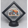 Vlammen Monstertruck - Zwarte Display 9x9 met monstertruck sticker