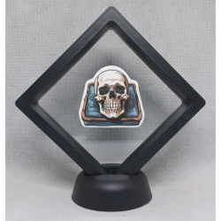 Schedel Bak - Zwarte Display 9x9 met Skeletten sticker