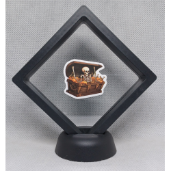 Schatkist Skelet - Zwarte Display 9x9 met Skeletten sticker